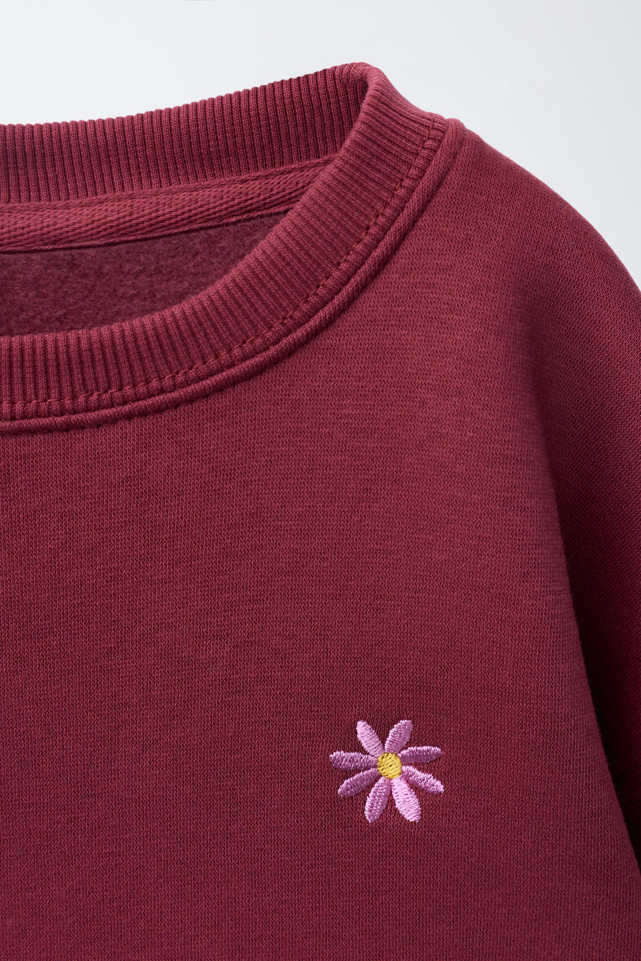 EMBROIDERED SWEATSHIRT AND JOGGER SET